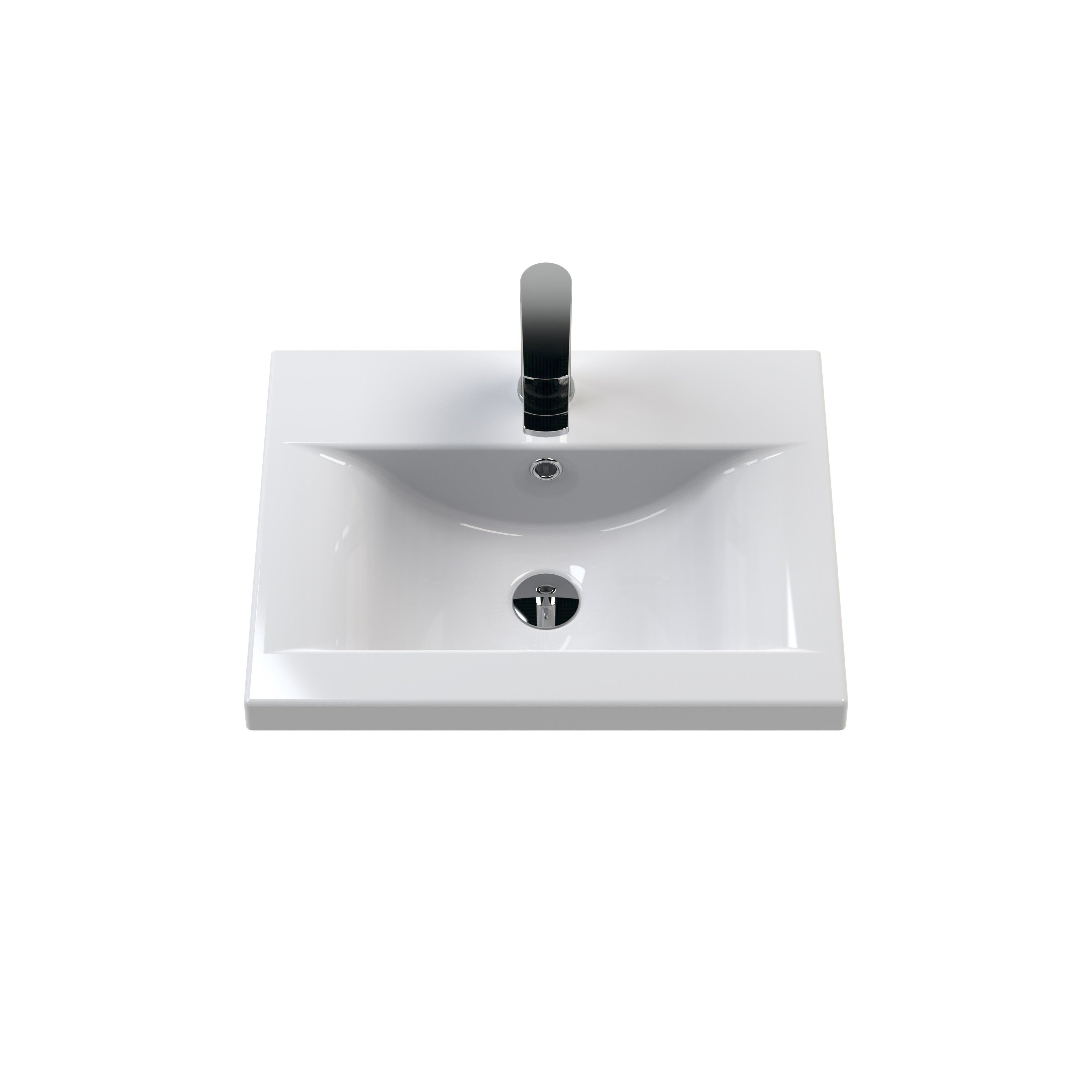 Nuie Arno 500 mm etage stående 2 -dørs forfængelighed & bassin 1 - Soft Black Online Hot Salg - Image 2