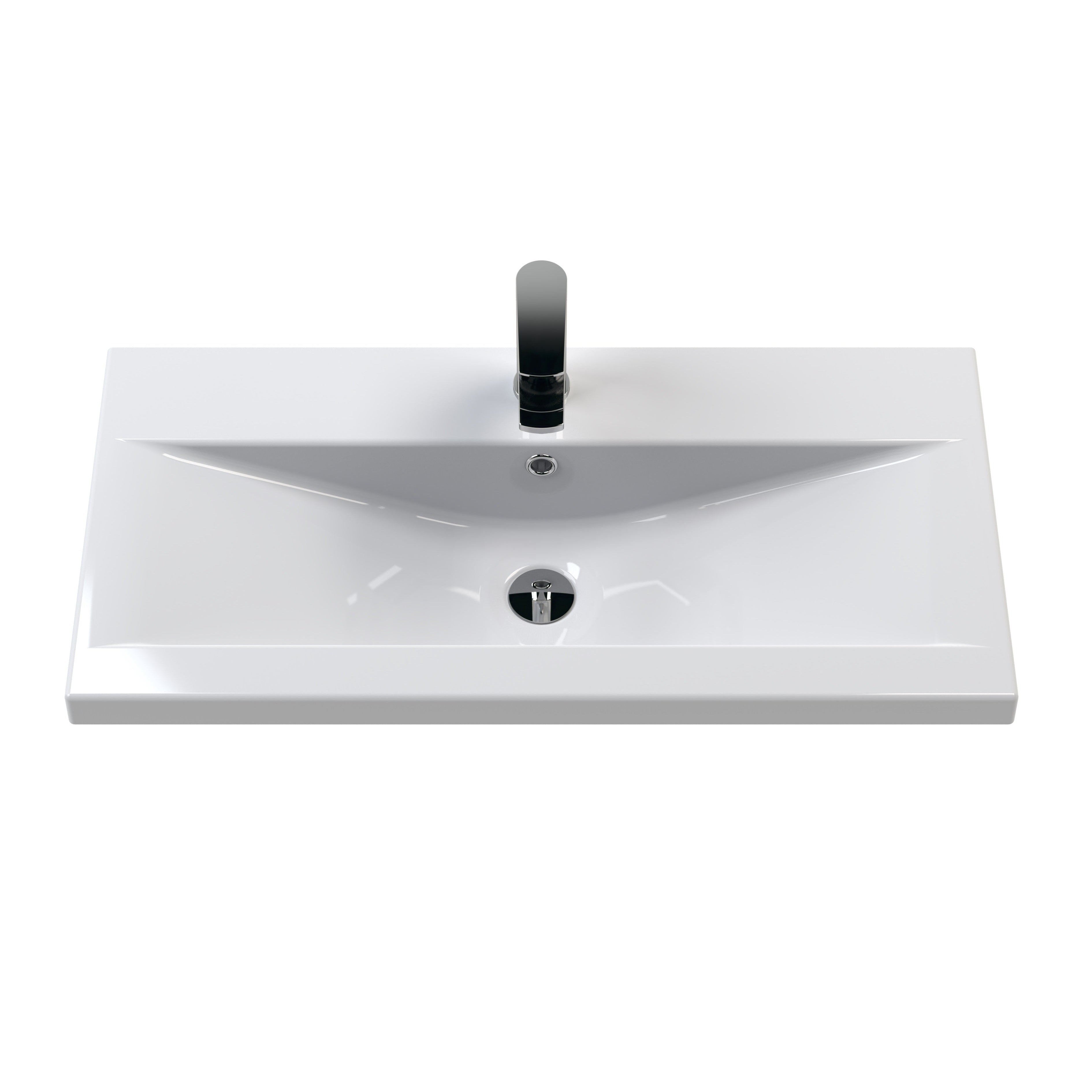 Nuie Arno 800mm etage, der står 2 -dørs forfængelighed og bassin 1 - Charcoal Black - Image 2