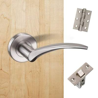 Corvus satin krom håndtag hardware pack - Image 2
